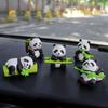 8pcs Resin Panda Ornament Lifelike Panda Statue Garden Decor Animal Statues  Car Ornaments