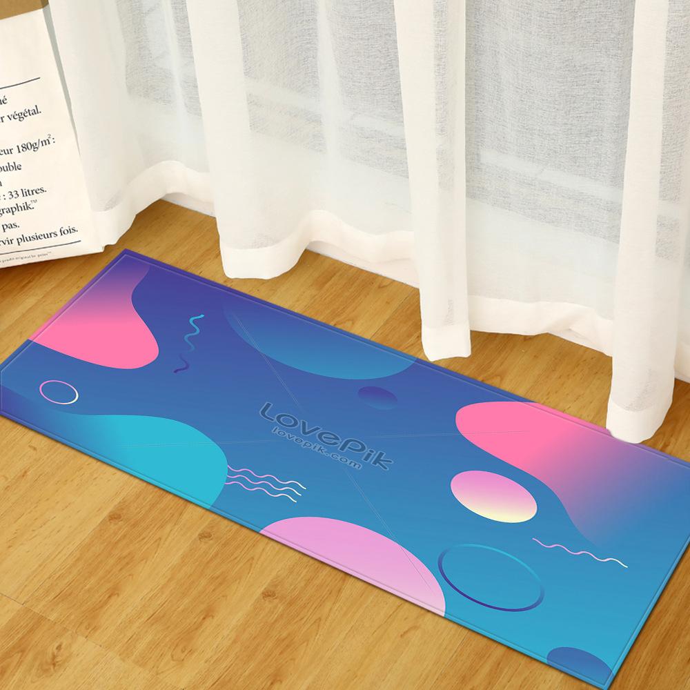 Kitchen Strip Gradual Change Floor Mat Doormat Carpet Floor Mat