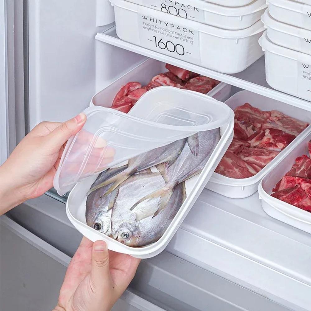 Sealed Fridge Food Storage Box 350ML/700ML/800ML/1600ML Fresh Divided Organizer  for Food Sorting