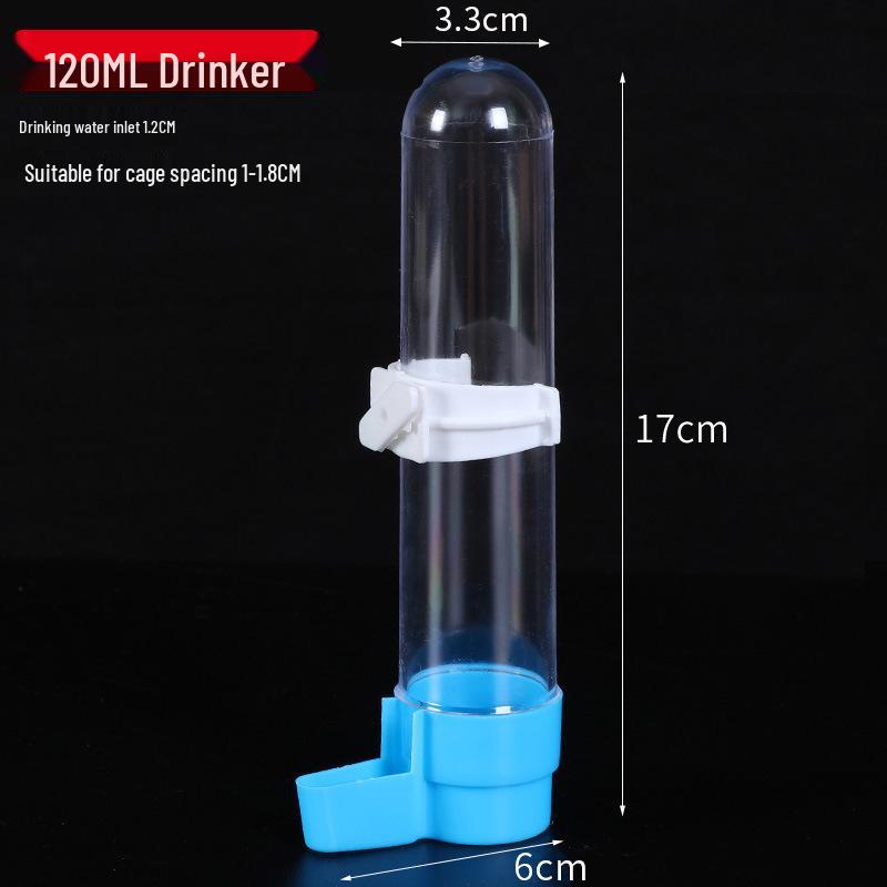 Large Capacity Dual-Use Parrot Waterer & Feeder - Anti-Spill, Anti-Splash, External Hanging Design