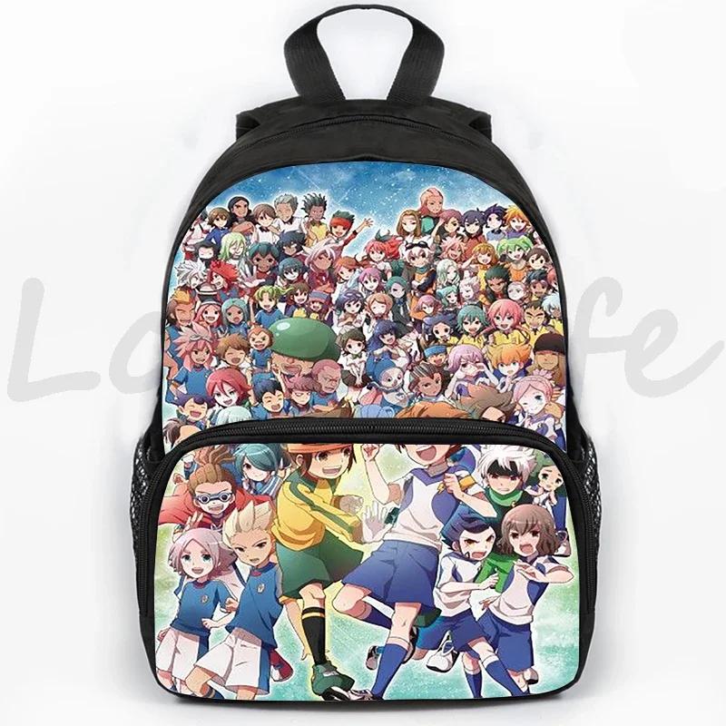 Anime Inazuma Eleven Go Backpack for Girls Boys Student Zipper Bookbag Children Backpacks Teenager Travel Bags Cartoon Schoolbag