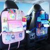 Cartoon Car Seat Back Storage Bag Multi-functional Auto Seat Organizer Car Interior Accessories