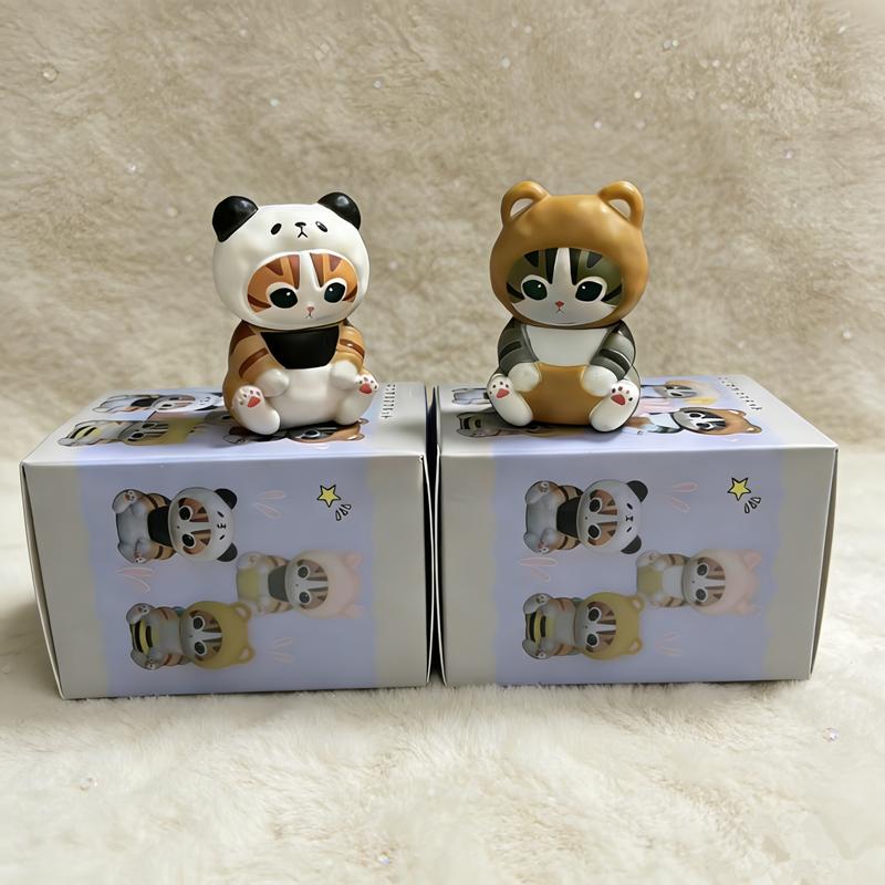 4cm Mofusand Action Figure Set, Animal Headband Doll Blind Box, Cute Anime Children's Toy Model Ornament Birthday Gift