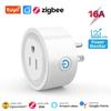 16a 20a Tuya Smart Zigbee Socket Us Plug Wireless Control Outlet With Energy Monitor Timer Function Works With Alexa Google Home