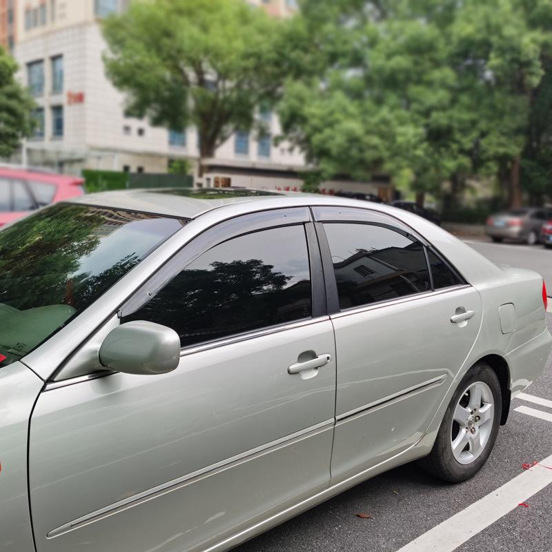 Дефлекторы боковых окон (ветровики) для Toyota Jiamei 2.4 / Camry 01-06 Автоаксессуары Защита от дождя Дефлектор Козырек на лобовое стекло Аппликация no bright strips