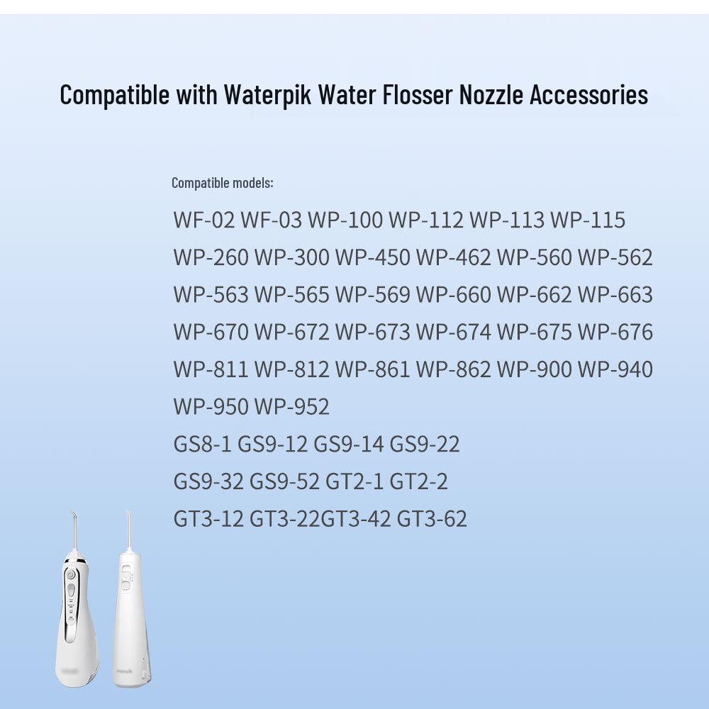 Universal Nozzle Accessories for Waterpik WF-02, WF-03, WP-100, WP-112