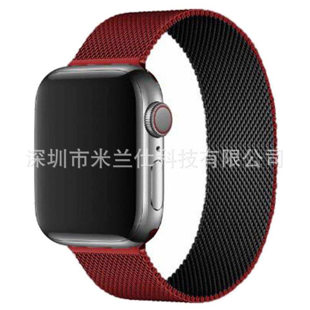 Milanese Loop Band for Apple Watch S11 Ultra2 SE 10 9 8 7 6 5, Metal Magnetic Clasp Replacement Strap, Silver 42/44/45/46/49mm