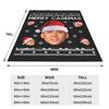 Nicolas Cage Flannel Blankets Quality Warm Soft Actor Merry Christmas Bedding Throws Autumn Travel Office Bedroom Bedspread