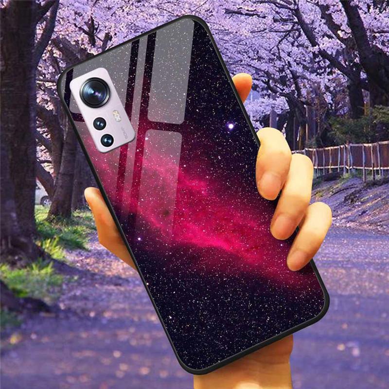 For Xiaomi 12T / 13T Case Tempered Glass SPACE Marble Luxury Hard Back Cover for Xiaomi 13T Pro / 12TPro Bumper for Xiaomi13T