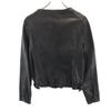 UNITED ARROWS No Collar, Sheep Leather Leather Jacket 40 Black Women Used