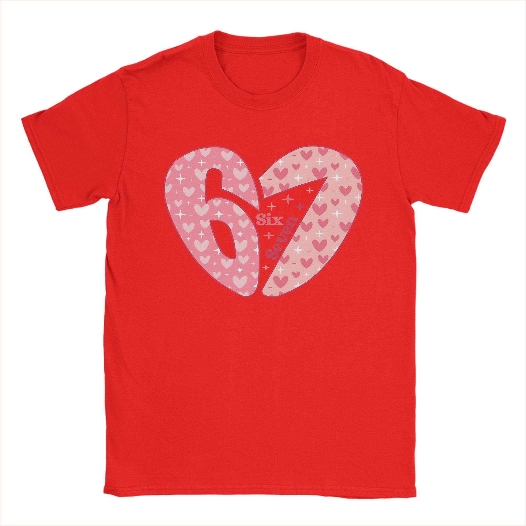

Valentines Day Funny 6 7 TShirt for Unisex Vintage 100 Cotton Tees O Neck Short Sleeve T Shirts Gift Idea Tops S