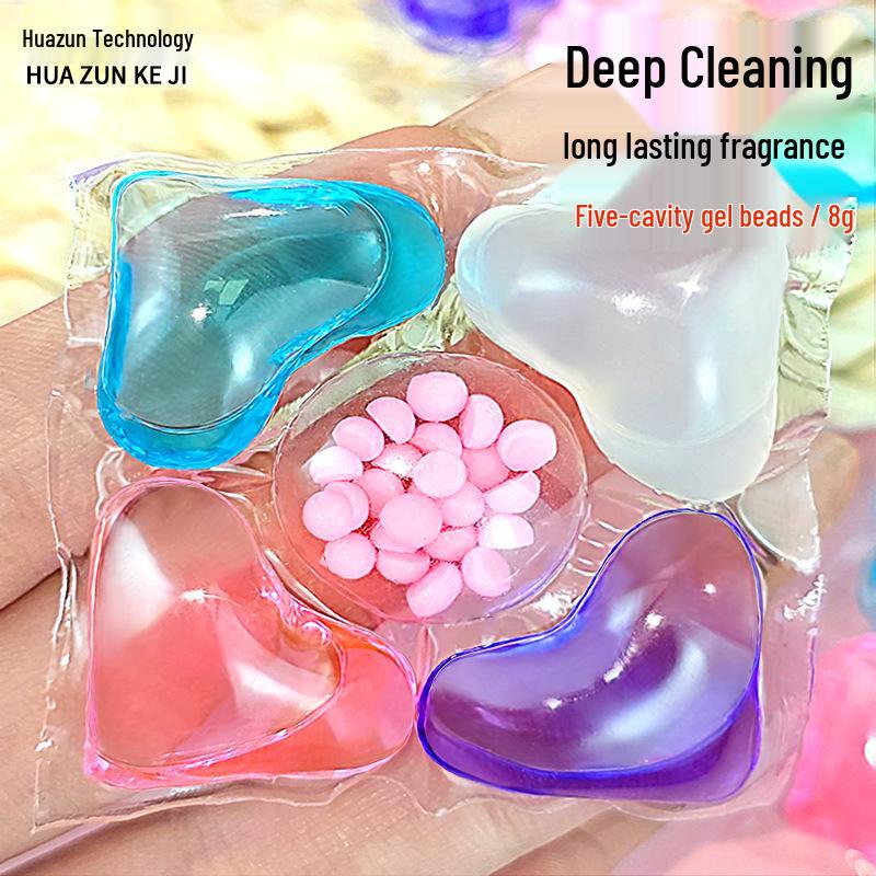 Yi Ke Shu 5-in-1 Laundry Pods: Fragrance, Cleaning, Hand Wash, Stain Removal Chambers 8g