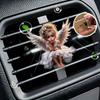 2D flat girl car vent clip decorative diffuser (fragrance not included), car interior decoration, aromatherapy clip, ideal for holiday gifts