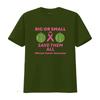 Big Or Small Save Them All Breast Cancer Month Women s T Shirt Black vintage Washed fashion Slightly Unisex Comfortable homme