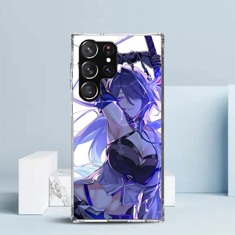 Honkai Star Rail Acheron Soft Cover for Samsung Galaxy S25 Edge S26 S24 S23 Ultra Phone Case S22 S21 Plus S20 FE Print Pattern S