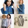 Locker gestrickter Damen-Hoodie aus weichem Kaschmir für kuscheligen Komfort
