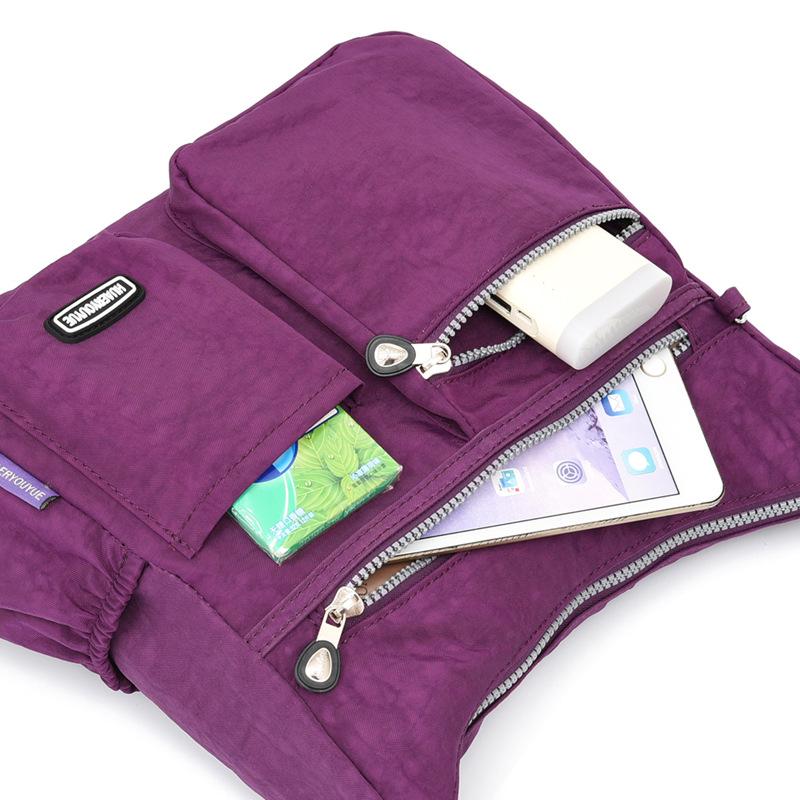 Stylish Water-Repellent Nylon Canvas Crossbody Bag for Women