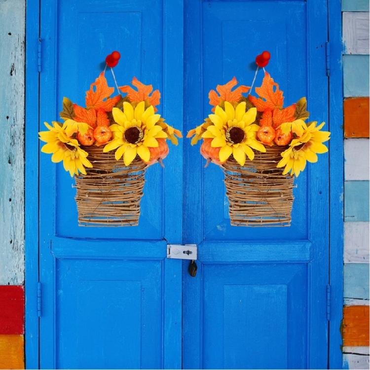 Flower Arrangement Small Flower Basket Rattan Basket Pendant Interior Decoration Handmade Flower Basket Pendant