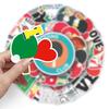 50pcs Waterproof Table Tennis Graffiti Stickers for Sports, DIY, Water Bottles, Skateboards, and Luggage.