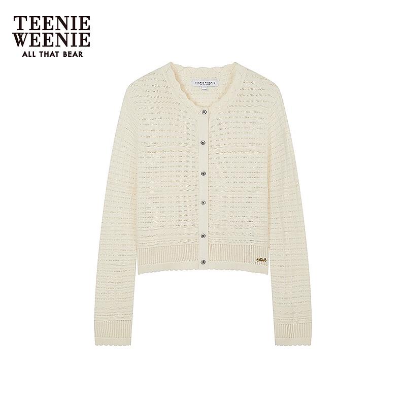 Teenie Weenie Women's Bear Letter Knit Cardigan