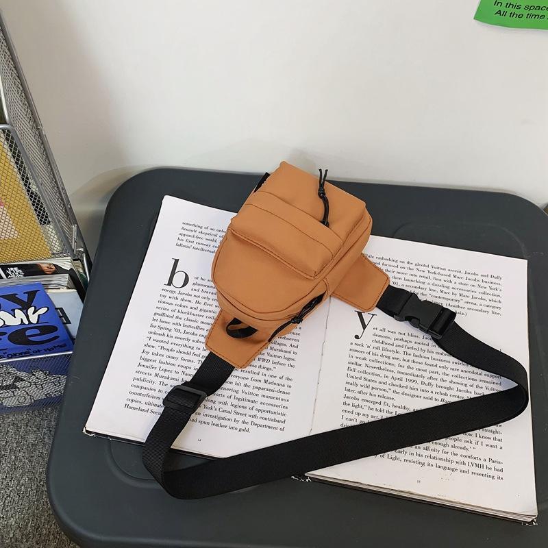 Breast bag women's trend small satchel personalized fashion brand messenger bag boys casual mini mobile phone bag