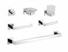 YF 2026 Matte Black SUS304 Stainless Steel Bathroom Hardware Set 6 In 1 Wall Mounted Bathroom Accessories Kit