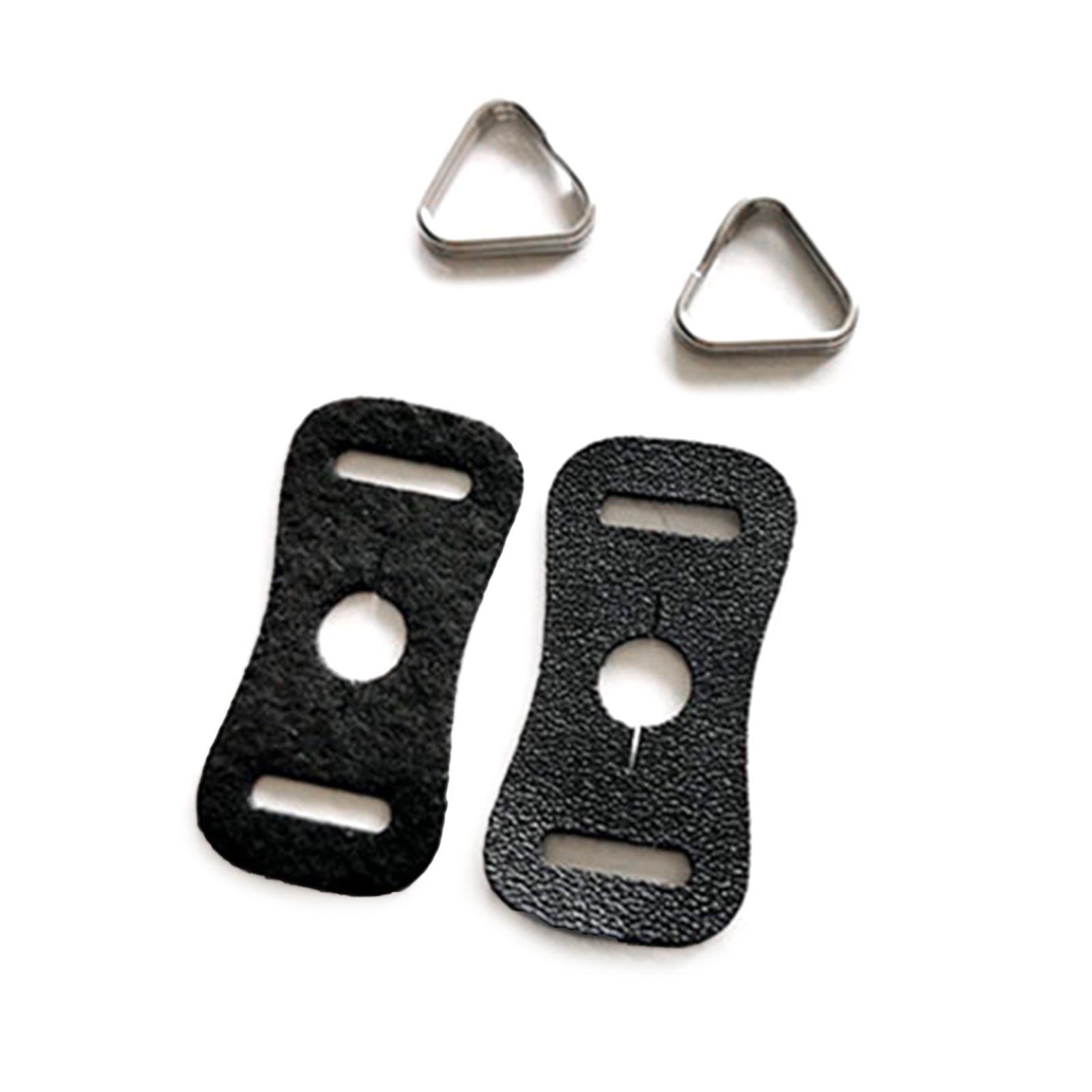 

2Pcs Universal Lug Ring Camera Strap for Triangle Split Ring Leather Protector Cover Pads Camera Photo Accessories