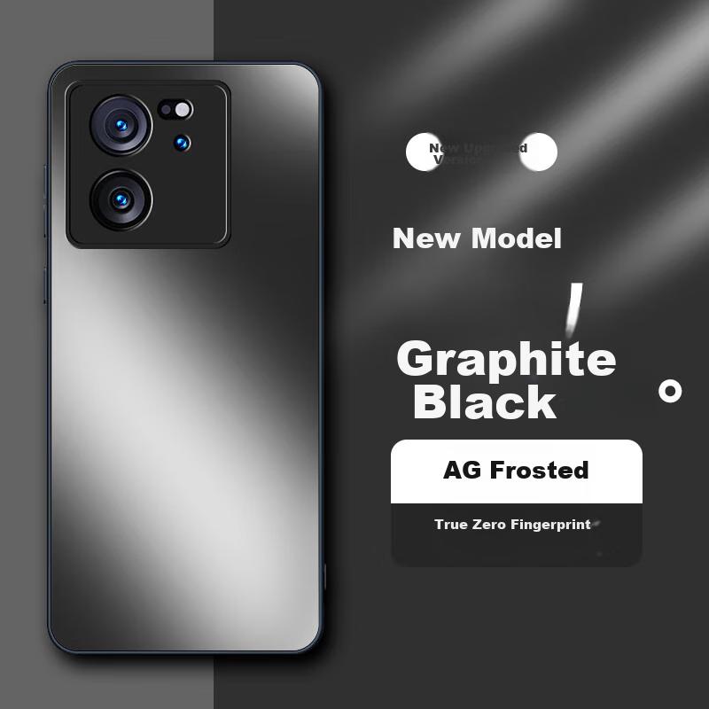 HotFire AG FrostedPhone Case for Xiaomi Redmi K60 Ultra, Matte Full Coverage Ultra-Thin Shockproof Anti-Fingerprint - Graphite Black