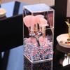 Dustproof Clear Acrylic Makeup Brush Holder, Transparent Cosmetic Organizer Box with Lid, Desktop Makeup Brush Storage