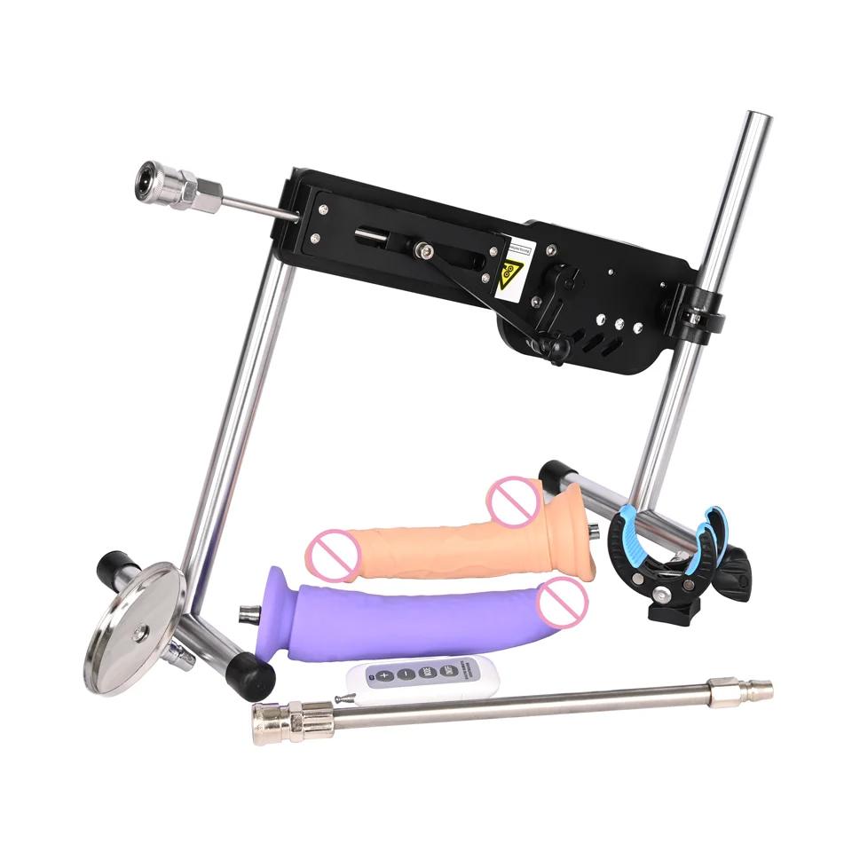 Sex Machine ROUGH BEAST Stille Automatisk Onani Maskin Med Stor Dildo for Kvinner Menn
