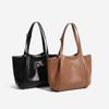 Luxurious 2025 Vegetable-Tanned Leather Tote: Spacious, High-End Handbag for Commute & Laptop Storage