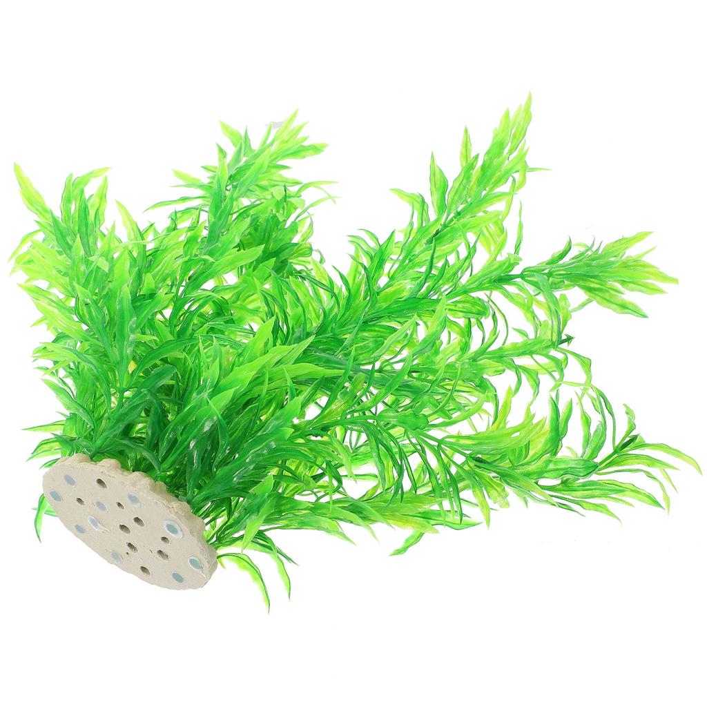 Aquatic Plant Decor Fish Tank Fake Grass Plastic Aquarium Accessories Realistic Artificial Plant Decoration for Fish Tank