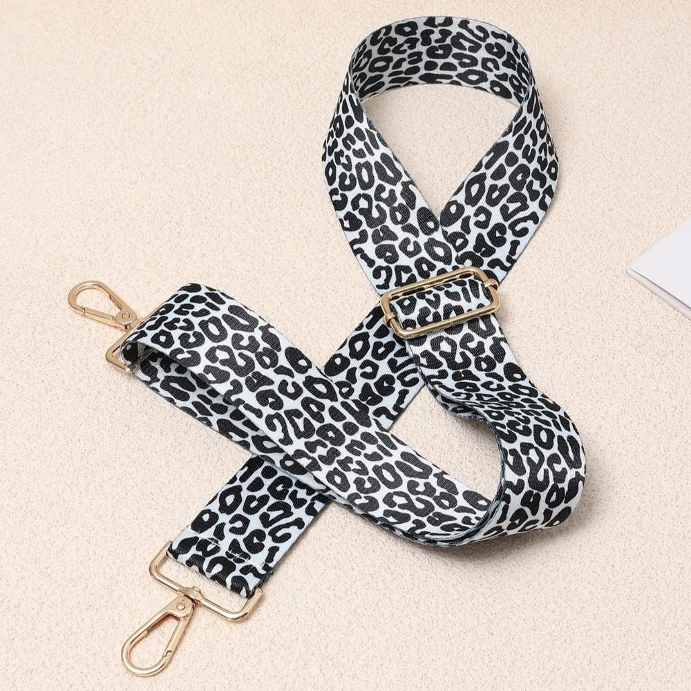 New 1.8cm Width Crossbody Strap Polyester Durable Leopard Print Strap Adjustable 71-111cm Bag Straps Bag Accessories