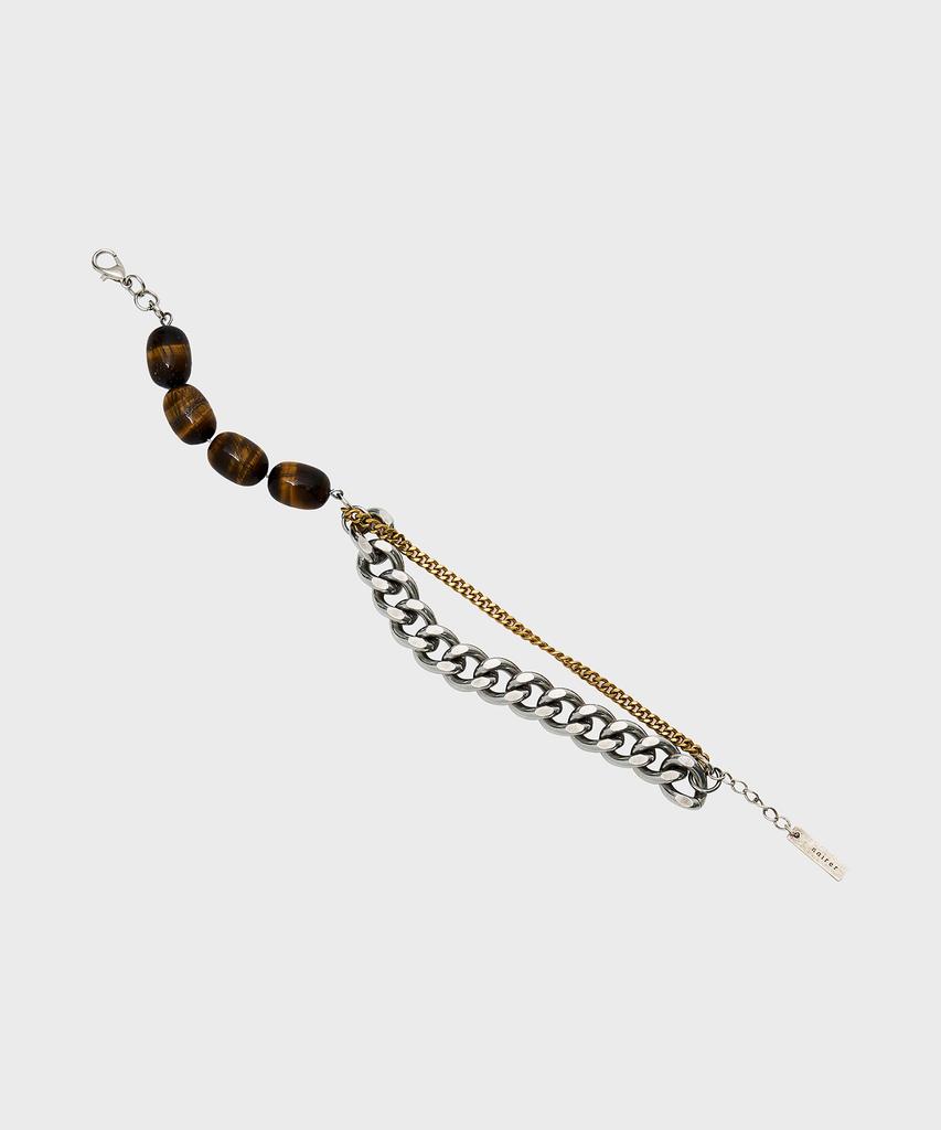Noirer Gemstone Layered Bracelet (Brown)