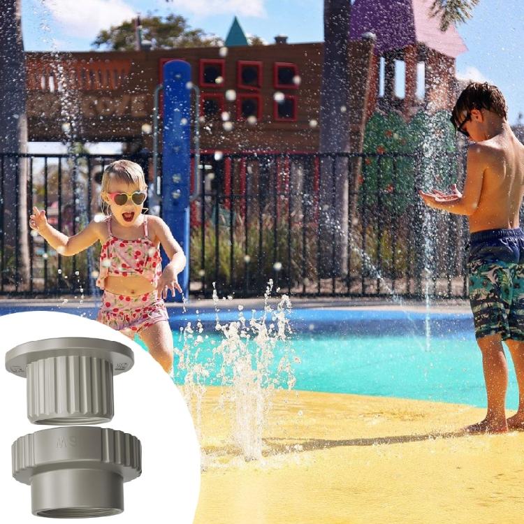 2pcs Heavy Type Pool Fountains Adapter for Summer Waved Funsicles Pools Swimming Pool Hose Adapter Connection Nozzle