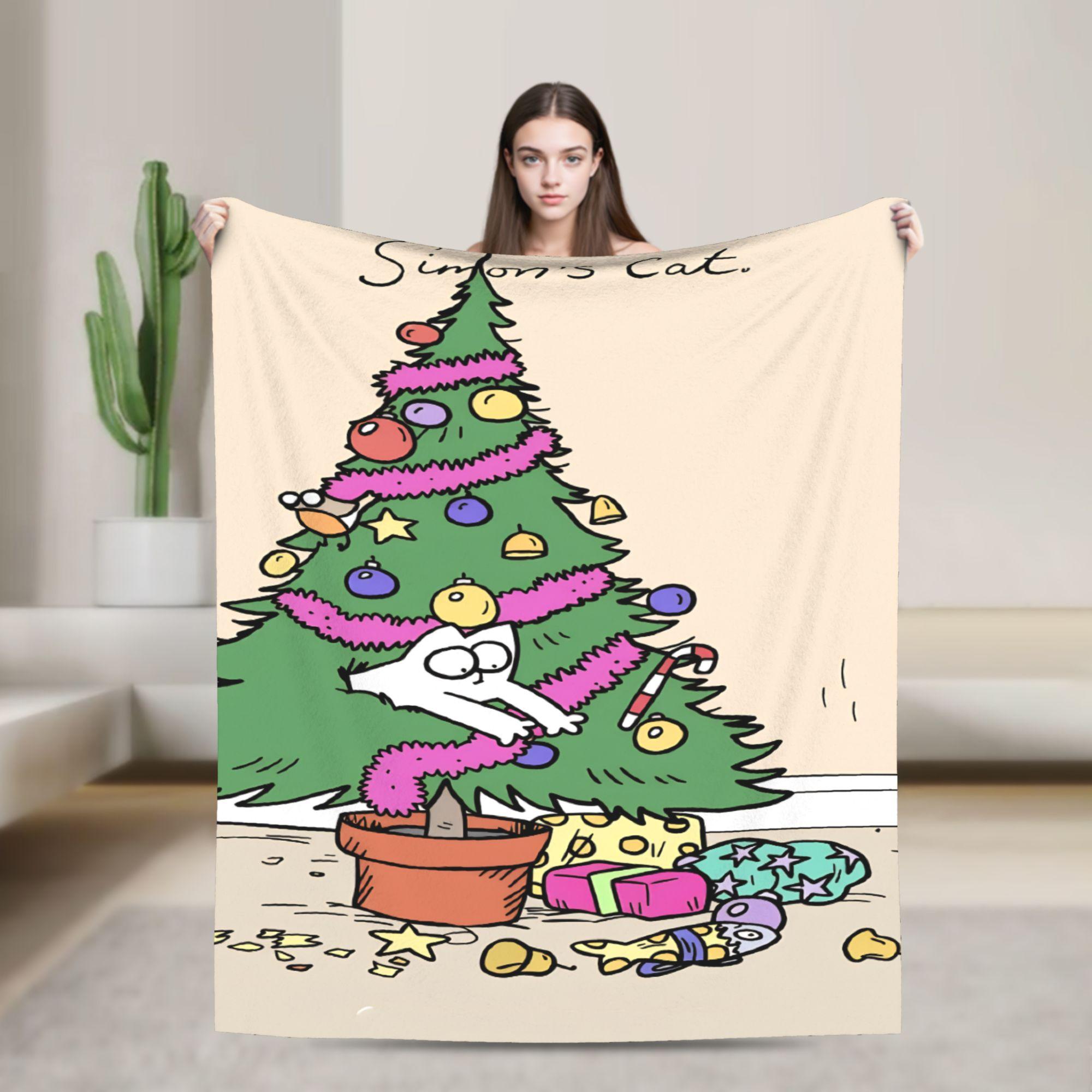

Simons Cat Cute Animal Anime Blanket Quality Warm Soft Bedding Throws Winter Kids Outdoor Print Bedspread 75x100cm (30x40inch)