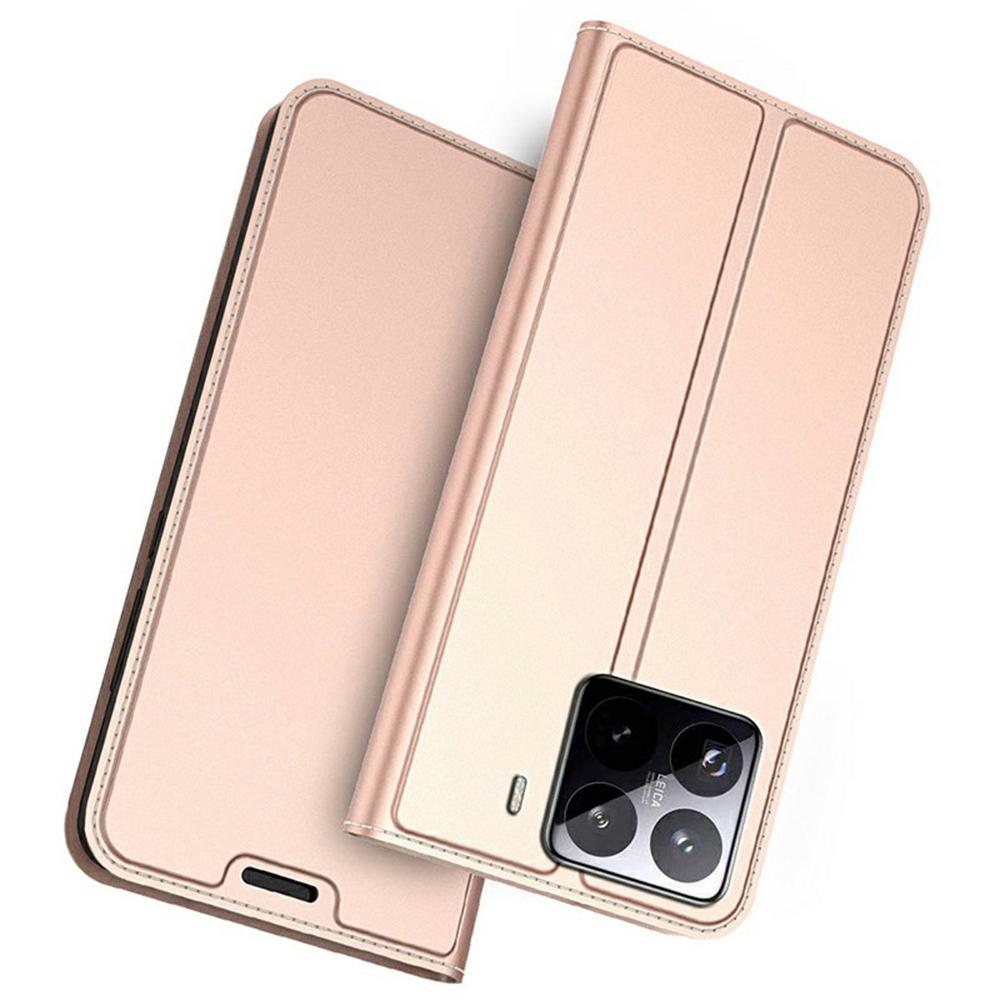 For Xiaomi 15 Pro Case PU Leather Phone Cover with Card Holder Stand