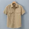 American Short Sleeve Shirt Men Summer Shirt Pure Cotton Casual Men Tops Youth Double Pockets Shirt New Fashion Men Clothing