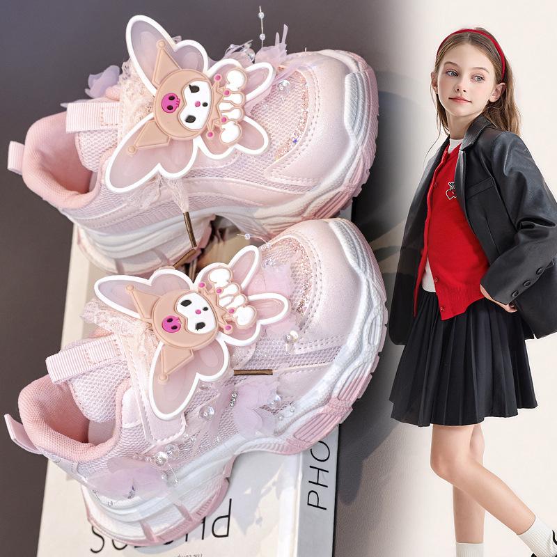 Anti-slip Shoes - New Style Dad Shoes with Soft Soles - Girls  Sports Shoes 26 розовый