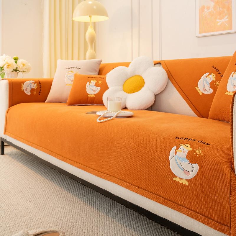 Chenier Cartoon Sofa Cushion Universal In All Seasons  New Straight Row Seat Cushion Non-Slip Sofa Cover Cover Cloth Towel