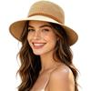 Packable Wide Brim Sun Hat for Women - Summer Beach Protection
