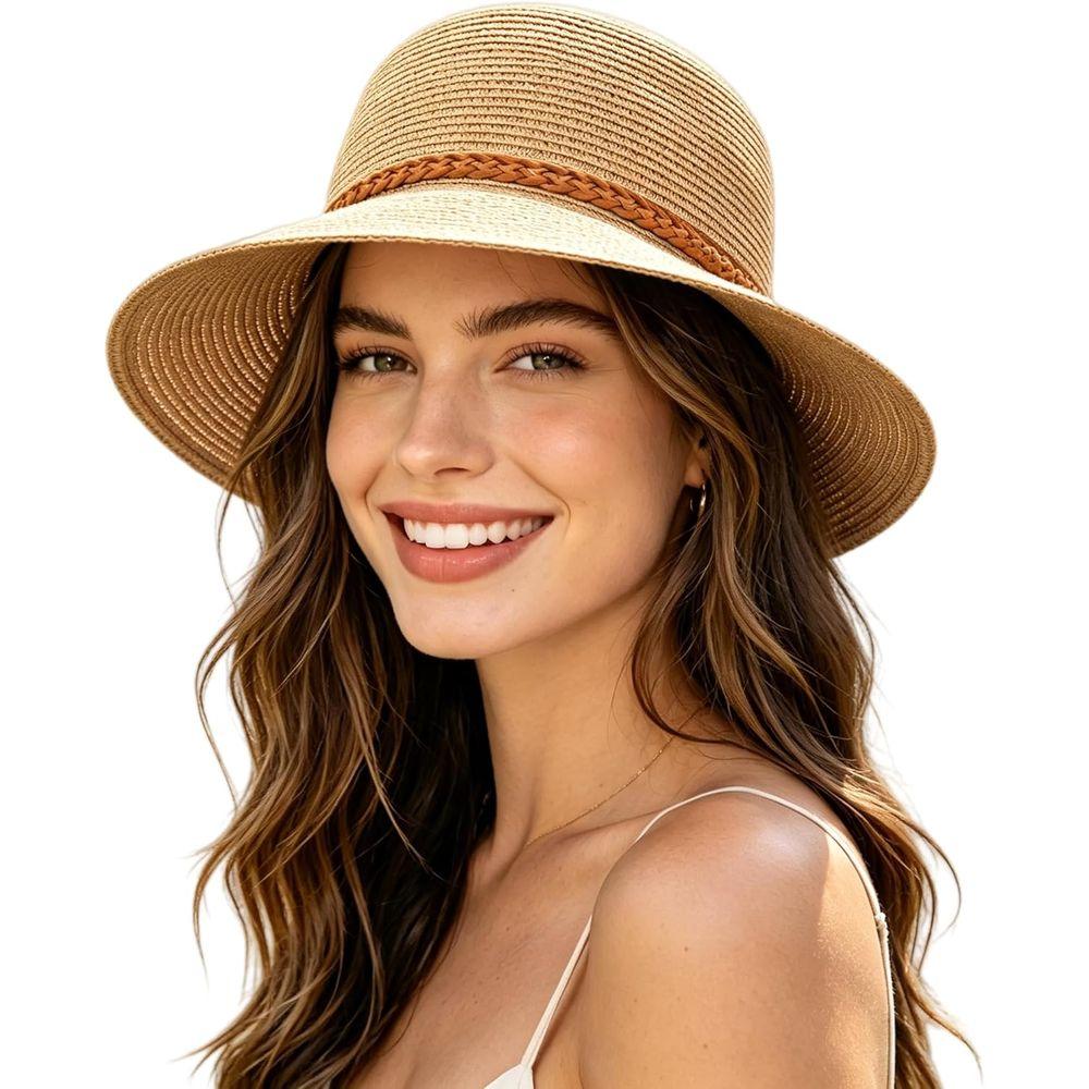 Zealous Sole Women's Packable Wide Brim Sun Hat For - Summer Beach Protection Cm
