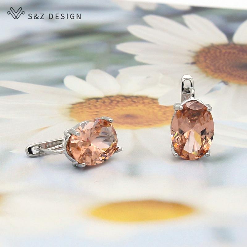 

Модные овальные серьги-капли в форме яйца с кубическим цирконием для женщин, модные вечерние ювелирные изделия, серьги цвета розового золота