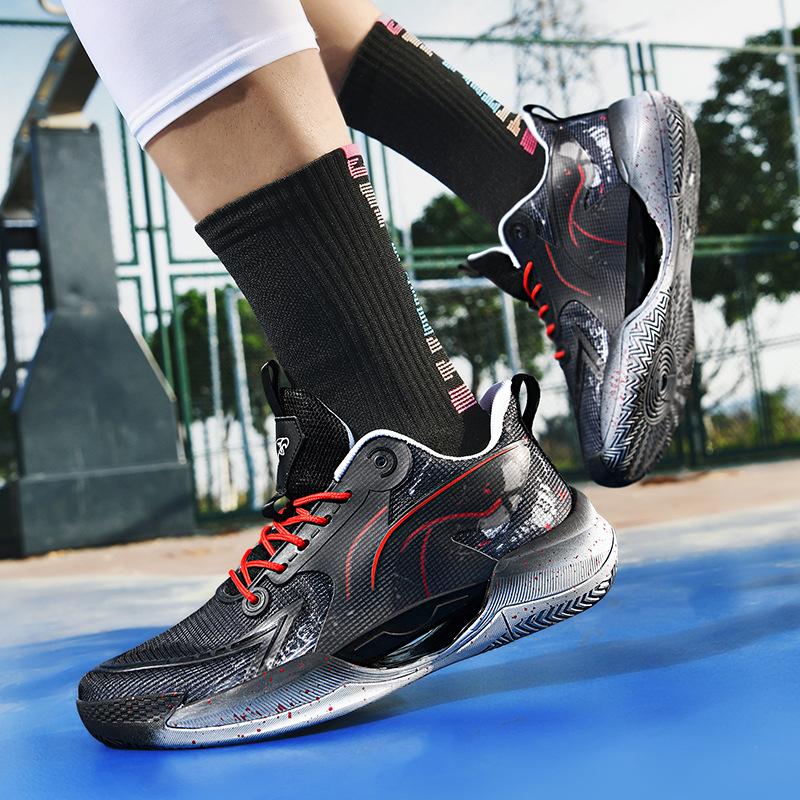 

2025 большой размер 45 сетчатые кроссовки мужские светящиеся баскетбольные кроссовки мужские для реальной игры мужские и женские парные повседневные спортивные кроссовки 45