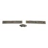 50 Pcs Door Hinge 58x19mm Vintage   Hvy Duty Iron Folding Butt Hinge for Sewing NaMachine Table Cabinet