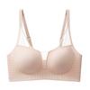 Deep V-shaped Mesh Bra Women's Thin Seamless Underwear Breathable Bra Sexy Bra Push Up Bra