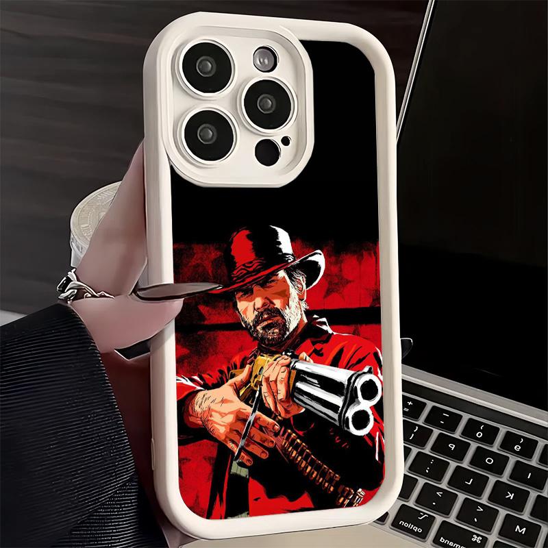 

Phone Case for iPhone 17 Air 16E 15 16 Pro Max Red Dead R-Redemption Cover 14 Plus 13 12 Mini Soft Shell Silicone Fundas iPhone 17 Air