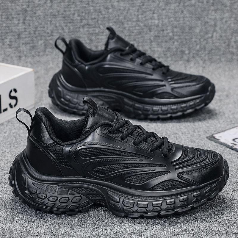 

New fashion trend men s sports shoes running shoes men s shoes four seasons platform dad shoes large size men s casual shoes 48 чёрный