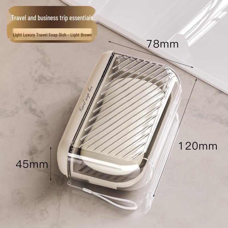 Travel Soap Case: High-Grade, Light Luxury, Sealed with Lid, Draining, Mini Soap Storage Box