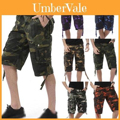 Langlebige und bequeme taktische Militär-Armee-Camouflage-Cargo-Shorts für Herren mit mehreren Taschen
